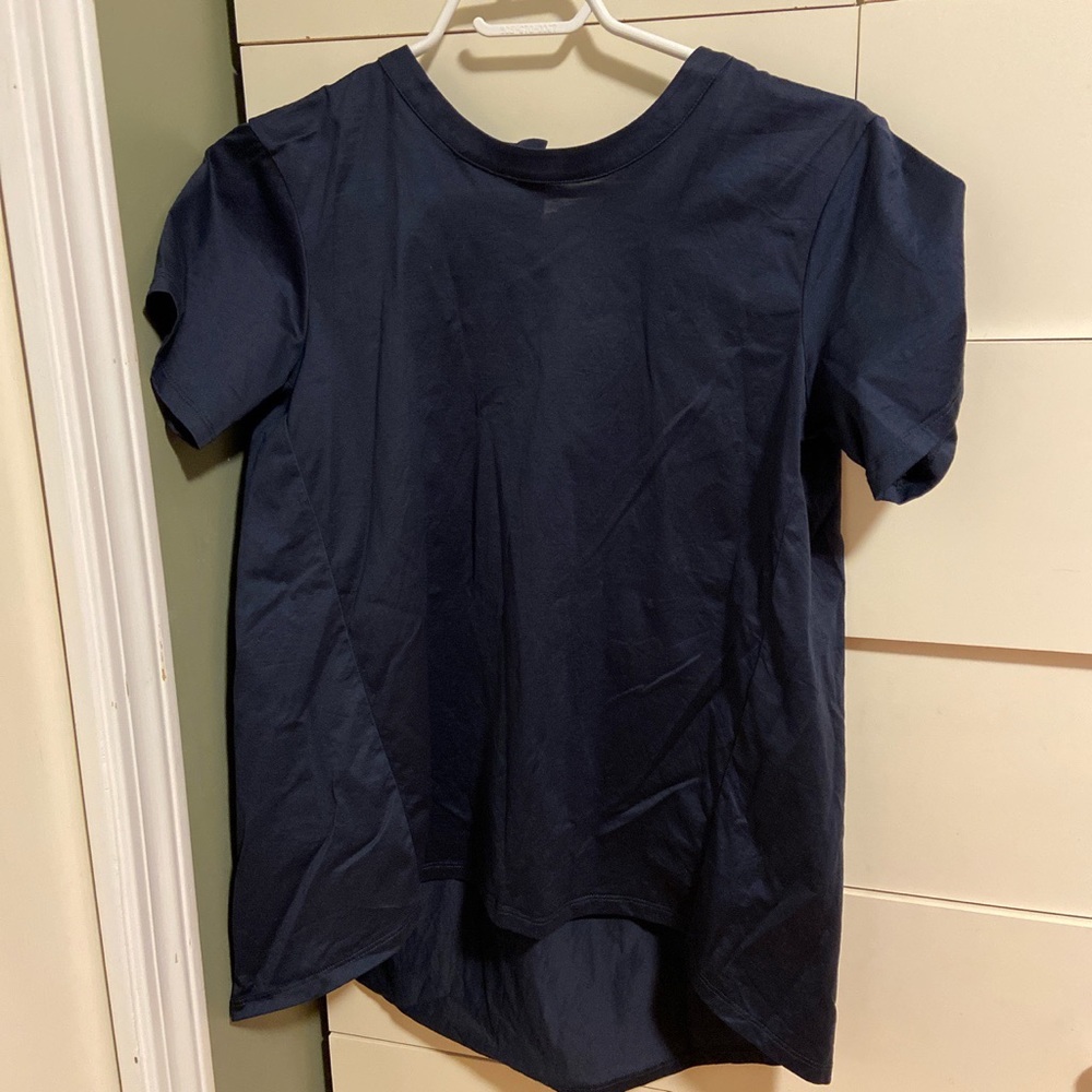 Weekend MaxMara blue satin tee